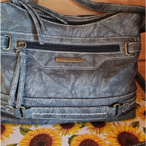 Stone & Co Charcoal Textured Crossbody Bag